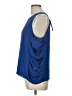 BCBGMAXAZRIA 100% Polyester Blue Sleeveless Blouse Size L - photo 5