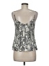 Express Outlet 100% Polyester Silver Sleeveless Blouse Size M - photo 2