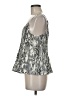 Express Outlet 100% Polyester Silver Sleeveless Blouse Size M - photo 5