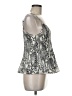Express Outlet 100% Polyester Silver Sleeveless Blouse Size M - photo 4