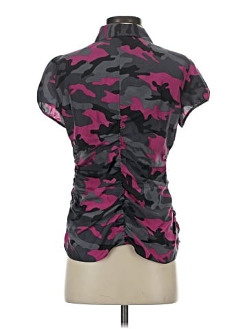 MICHAEL Michael Kors Short Sleeve Silk Top (view 2)