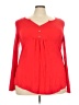 Cathy Red Long Sleeve Blouse Size 2X - photo 1