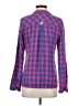 Bershka Plaid Pink Long Sleeve Blouse Size S - photo 2