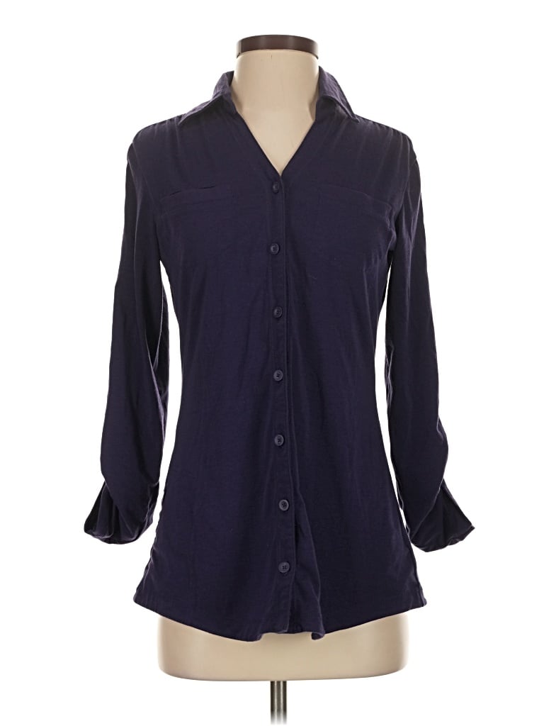 Pre-owned Exofficio 3/4 Sleeve Blouse In Purple