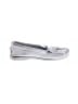 Minnetonka 100% Leather Silver White Flats Size 6 1/2 - photo 1