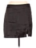 Unbranded Solid Gray Black Casual Skirt Size EU 42 / US 12 - photo 1
