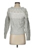 White House Black Market Jacquard Fair Isle Silver Pullover Sweater Size XS - photo 1