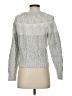 White House Black Market Jacquard Fair Isle Silver Pullover Sweater Size XS - photo 2