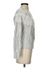 White House Black Market Jacquard Fair Isle Silver Pullover Sweater Size XS - photo 4