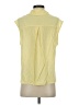 Unbranded Yellow Sleeveless Button-Down Shirt Size M - photo 2