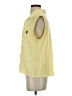 Unbranded Yellow Sleeveless Button-Down Shirt Size M - photo 5