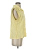 Unbranded Yellow Sleeveless Button-Down Shirt Size M - photo 4