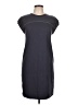 Brunello Cucinelli Solid Gray Blue Casual Dress Size L - photo 1