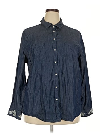 Bit & Bridle Long Sleeve Button-Down Shirt (view 1)