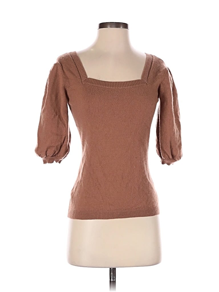 Pre-owned Assorted Brands Wool Cardigan Sweater In Brown