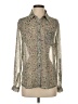 Vince Camuto 100% Polyester Floral Green Long Sleeve Blouse Size XS - photo 1