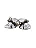 Valentino Garavani Silver Black Sandals Size EU 38 - photo 2