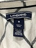 Lands' End Plaid Ivory Long Sleeve Button-Down Shirt Size 8 - photo 7