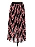 Just 100% Polyester Chevron-herringbone Red Casual Skirt Size M - photo 1