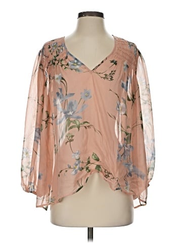 Joie 3/4 Sleeve Silk Top (view 1)