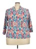 Ruby Rd. Blue 3/4 Sleeve Blouse Size 2X - photo 1