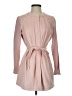 Halston Pink Trenchcoat Size 2 - photo 1