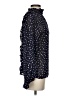 FRNCH 100% Polyester Polka Dots Black Long Sleeve Blouse Size S - photo 4