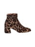 mara bini Animal Print Brown Ankle Boots Size EU 37 1/2 - photo 1