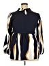Shein Curve Stripes Blue 3/4 Sleeve Blouse Size 2X - photo 2