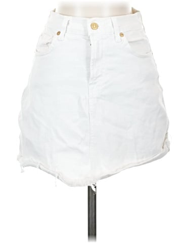 7 For All Mankind Denim Skirt (view 1)