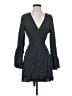 BCBGeneration 100% Rayon Polka Dots Gray Cocktail Dress Size S - photo 1