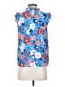J.Crew Factory Store 100% Polyester Blue Sleeveless Blouse Size XXS - photo 2