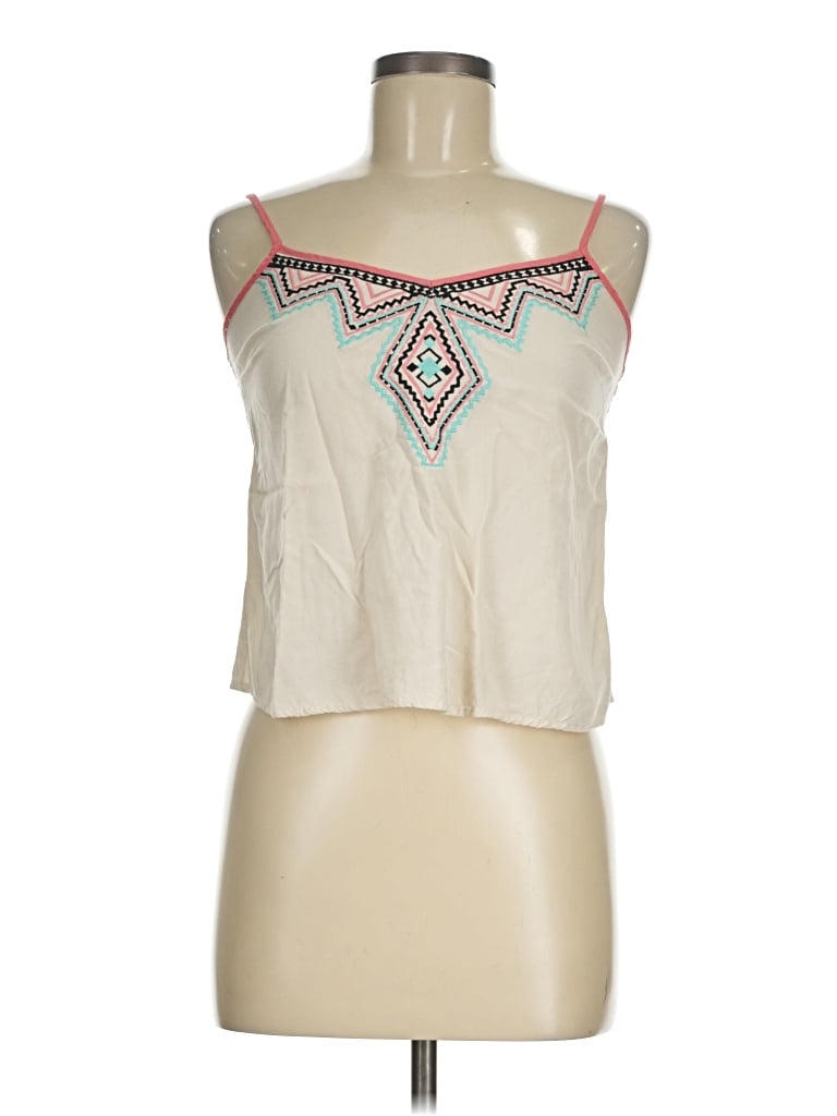 Pre-owned Flying Tomato Tank Top Ivory Strapless Neckline Tops In White