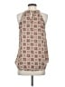 Papermoon 100% Polyester Ivory Sleeveless Blouse Size S - photo 2