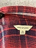 Max Studio 100% Rayon Plaid Burgundy 3/4 Sleeve Button-Down Shirt Size XL - photo 7