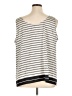 Talbots 100% Polyester Ivory Sleeveless Top Size 1X (estimated) - photo 2