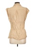 Assorted Brands Tan Sleeveless Button-Down Shirt Size L - photo 2