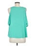 Lush 100% Polyester Teal Sleeveless Blouse Size M - photo 2