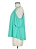 Lush 100% Polyester Teal Sleeveless Blouse Size M - photo 5