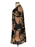 Cotélac 100% Polyester Graphic Brown Casual Dress Size Sm (1) - photo 5