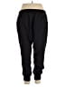 Assorted Brands Solid Black Track Pants Size 2X - photo 2