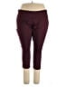 Athletech Solid Burgundy Active Pants Size 3X - photo 1