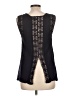 Eyeshadow 100% Viscose Black Sleeveless T-Shirt Size L - photo 2