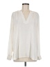 Ann Taylor LOFT 100% Polyester Ivory Long Sleeve Blouse Size M - photo 1