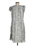 Lark & Ro 100% Polyester Animal Print Silver Casual Dress Size 8 - photo 2