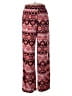 New Directions Print Red Casual Pants Size M (petite) - photo 1