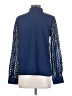 Unbranded 100% Polyester Blue Long Sleeve Blouse Size S - photo 2