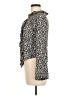 Zara 100% Viscose Animal Print Brown Long Sleeve Blouse Size M - photo 5