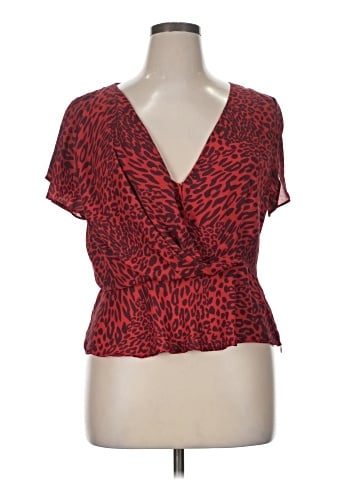 Fame And Partners Short Sleeve Blouse (view 1)