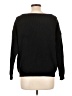 Unbranded Solid Black Pullover Sweater Size L - photo 2